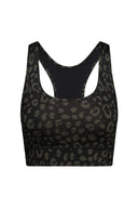Racerback Bra LEO Black | Hey Honey Yoga & Active Wear