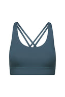 Criss-Cross Bra Cotton Touch Teal | Hey Honey & Active Wear
