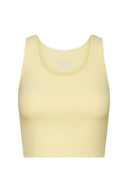 Longline Tank Ribbed Pastel Yellow | Hey Honey & Active Wear