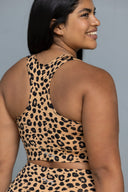 Racerback Bra Leo Biscuit | Hey Honey Yoga & Active Wear