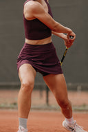 Ribbed Wine Skort Set | Hey Honey & Active Wear