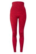 Maternity Leggings Leo Red | Hey Honey Yoga & Active Wear