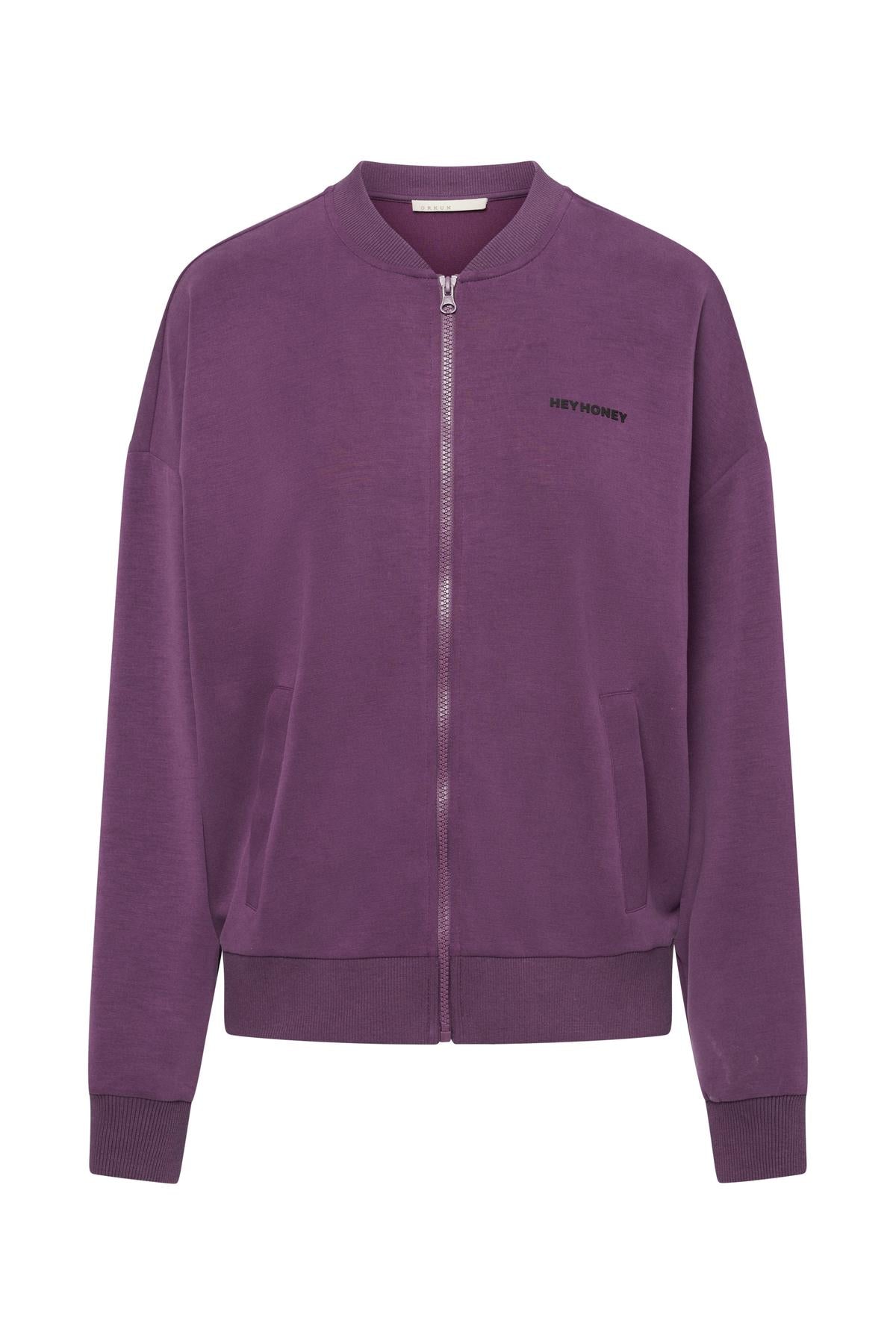 Lux Bomber Jacket Italian Plum | Hey Honey & Active Wear