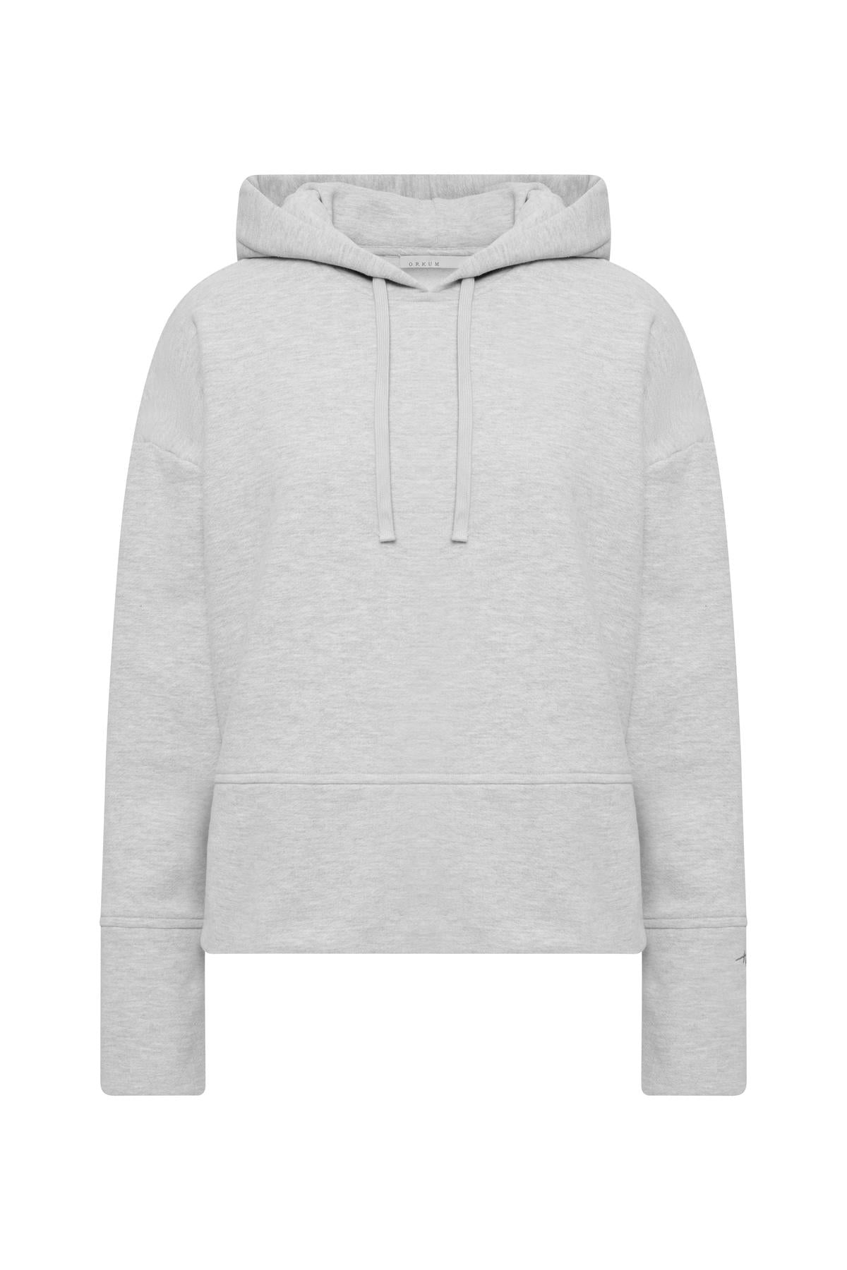 Cozy Hoodie Long Cuffs Grey Melange | Hey Honey & Active Wear