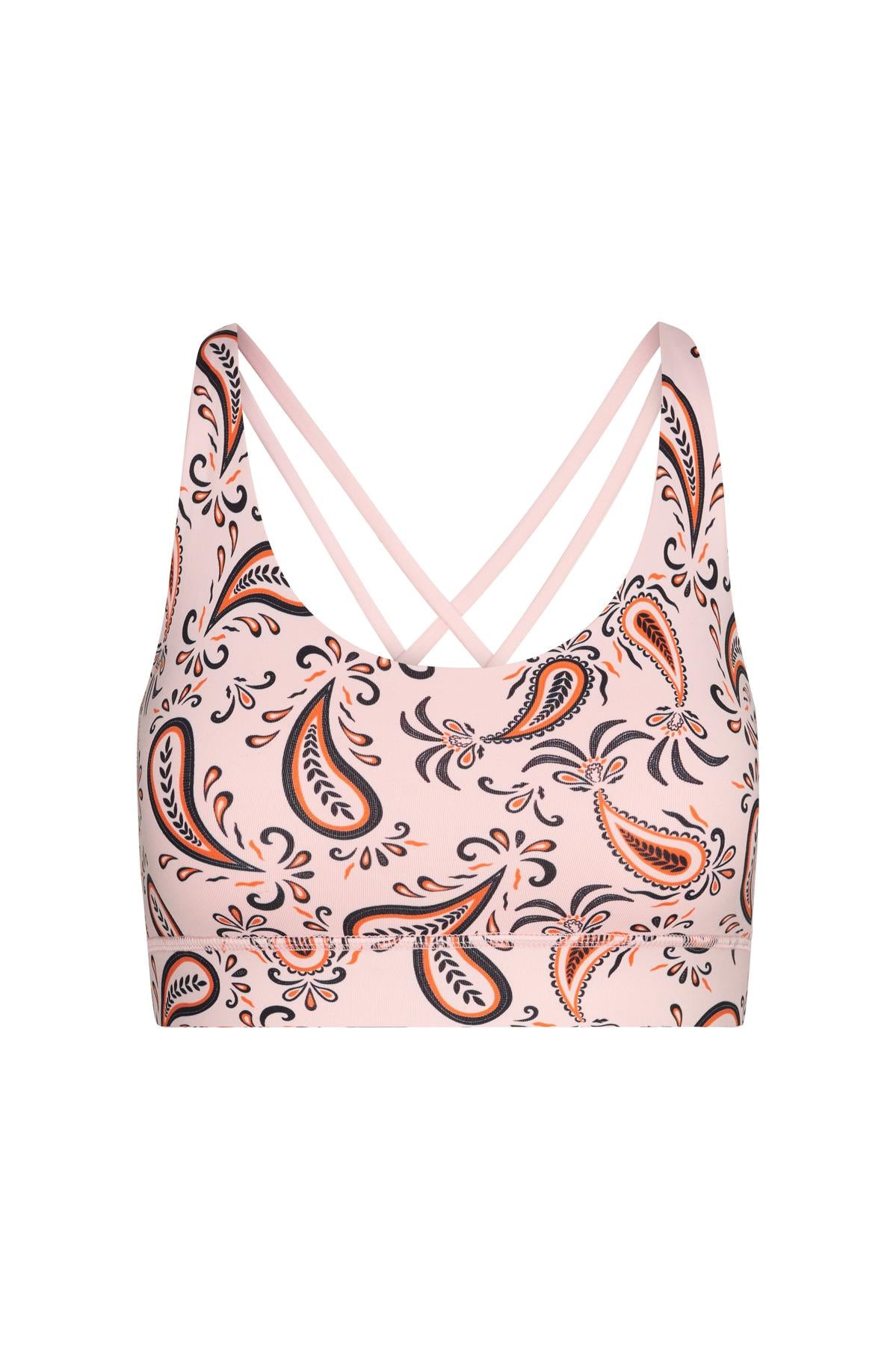 Criss-Cross Bra Bandana Candy | Hey Honey Yoga & Active Wear