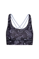 Criss-Cross Bra Bandana Eclipse | Hey Honey Yoga & Active Wear