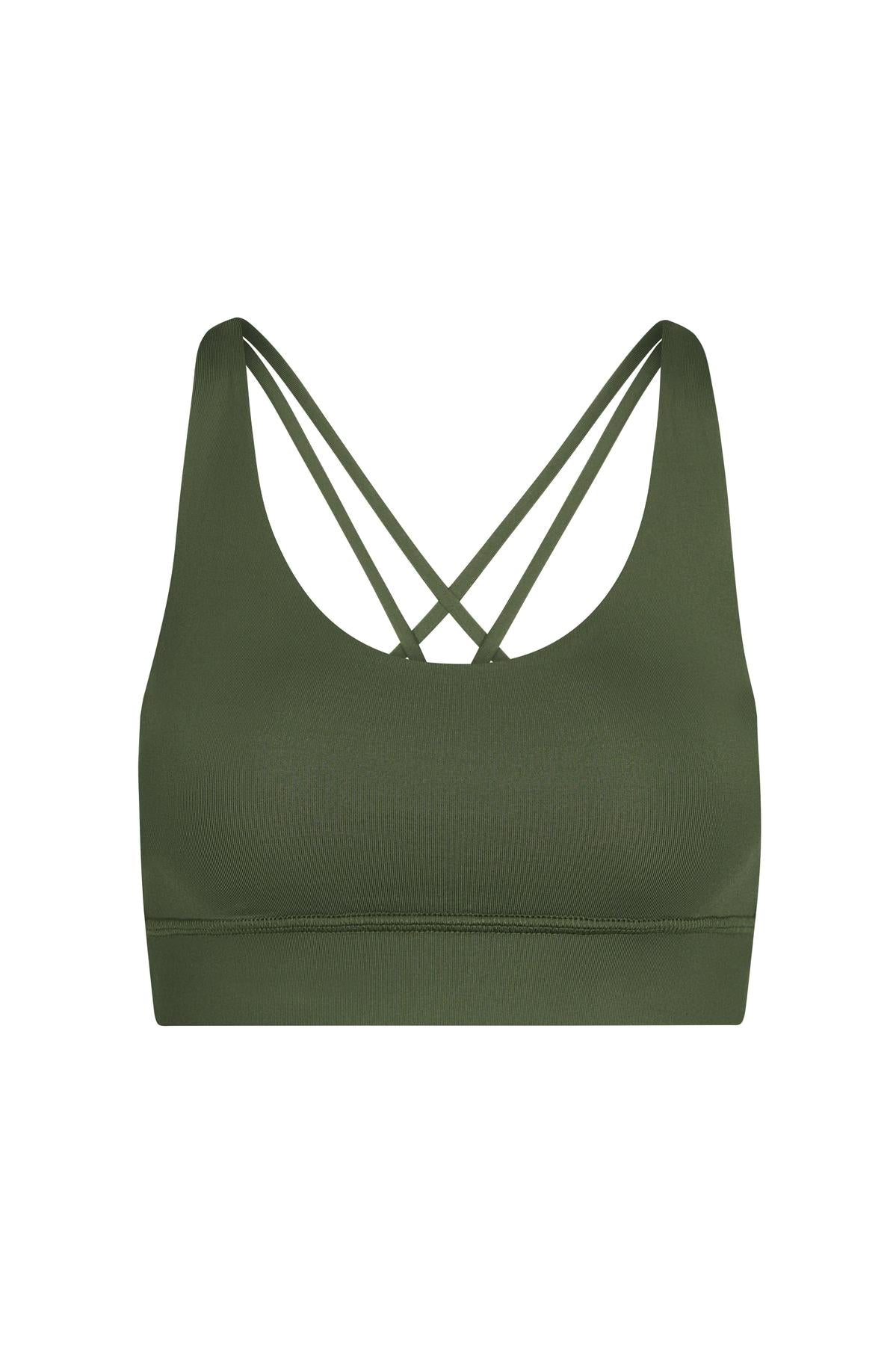 Criss-Cross Bra Forest Night | Hey Honey Yoga & Active Wear