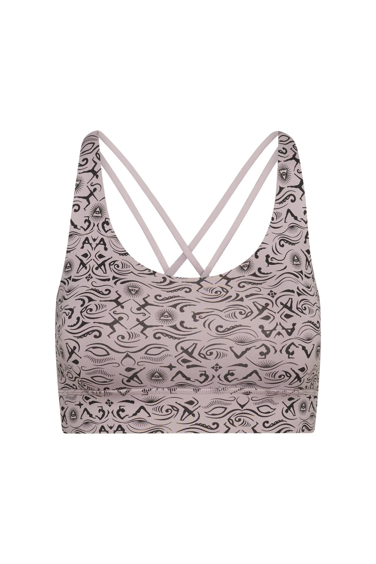 Criss-Cross Bra Samadhi Dove | Hey Honey Yoga & Active Wear