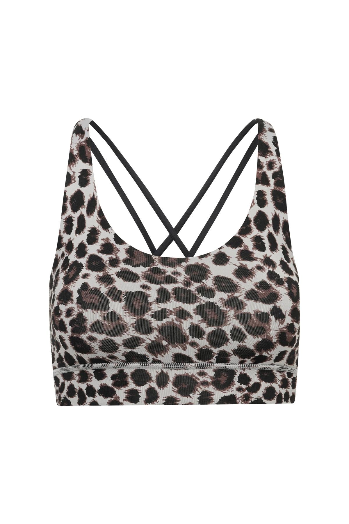 Criss-Cross Bra Leo Shadow | Hey Honey & Active Wear