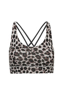 Criss-Cross Bra Leo Shadow | Hey Honey & Active Wear