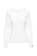 Longsleeve Pointelle White | Hey Honey & Active Wear