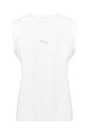 Muscle Tank White | Hey Honey & Active Wear