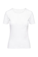 T-Shirt Pointelle White | Hey Honey & Active Wear