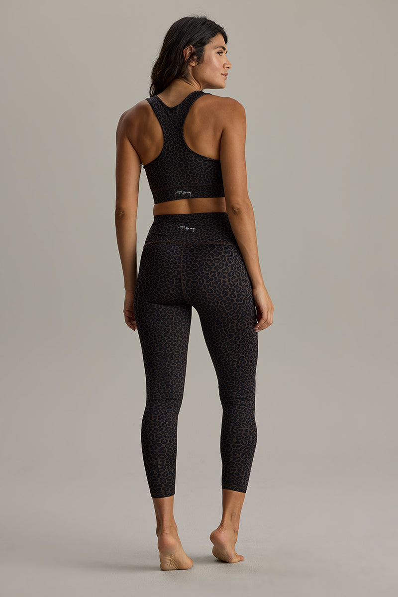 Leggings Cropped Leo Dark Brown | Hey Honey & Active Wear