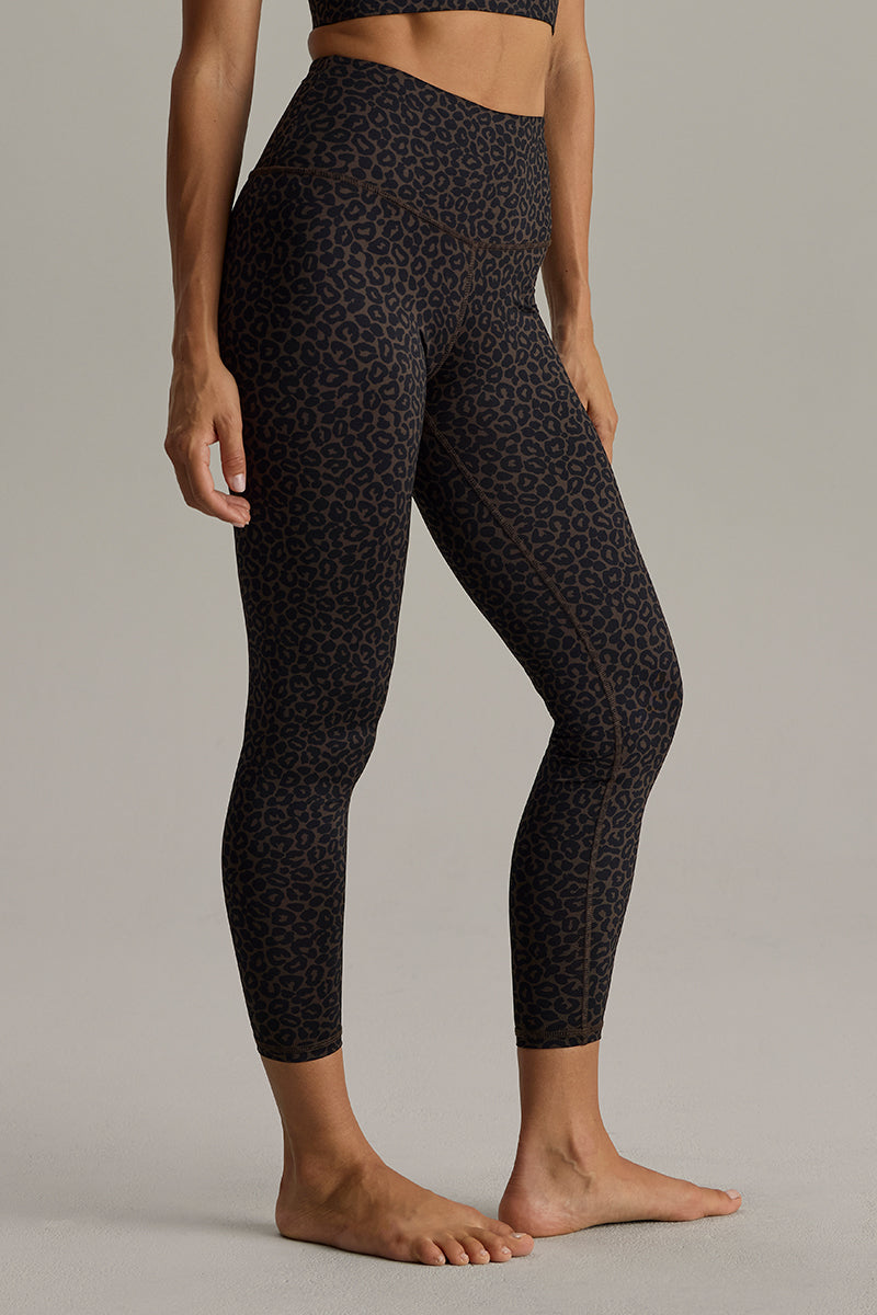 Leggings Cropped Leo Dark Brown | Hey Honey & Active Wear