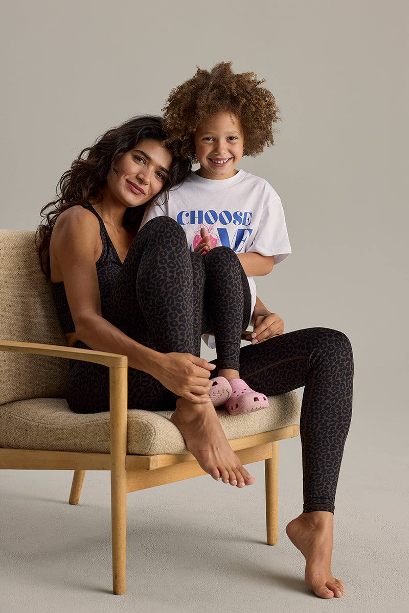 Kids Leggings Leo Dark Brown | Hey Honey & Active Wear