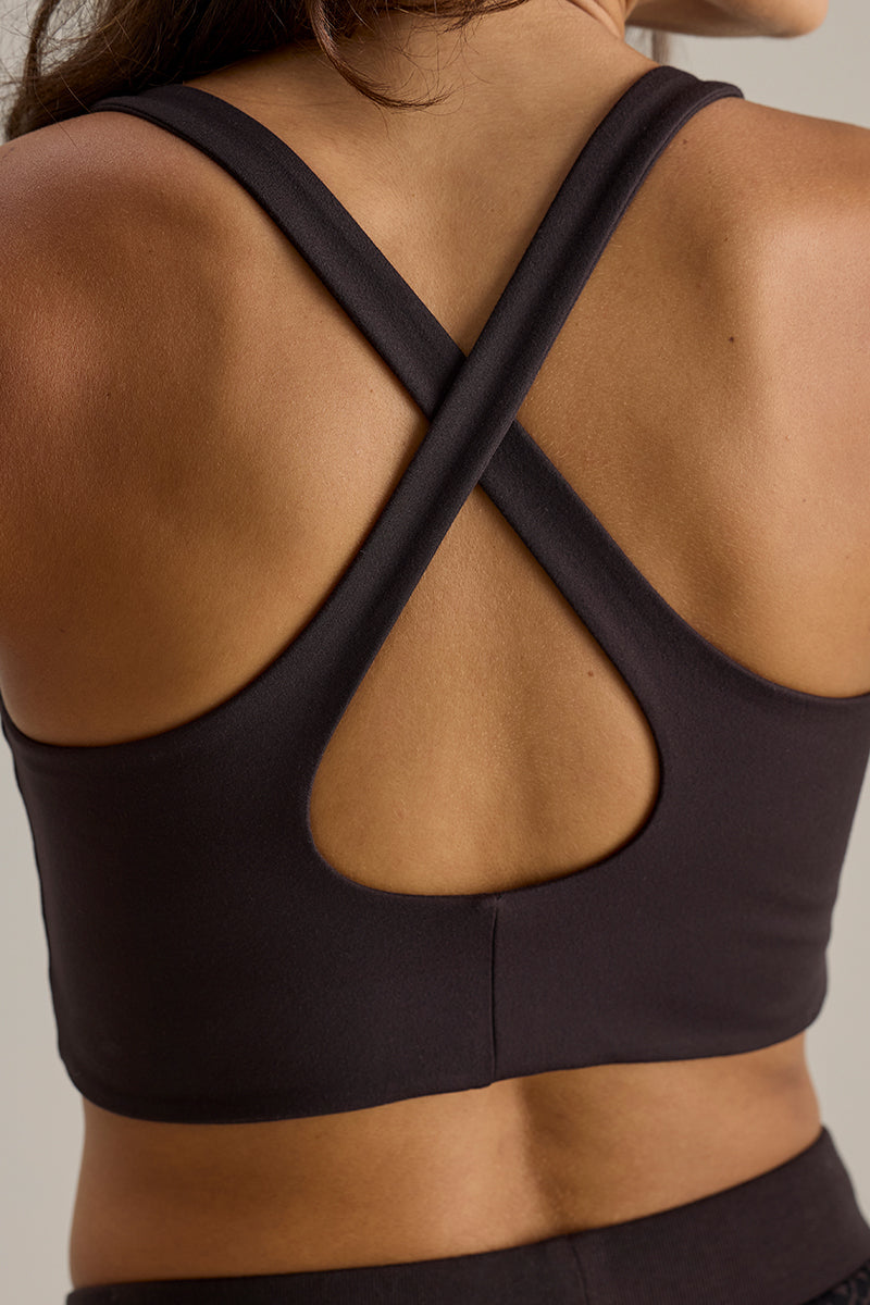 Cross Bustier Always Dressed Dark Brown | Hey Honey & Active Wear