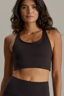 Cross Bustier Always Dressed Dark Brown | Hey Honey & Active Wear