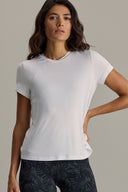 Active Wrap Tee White | Hey Honey & Active Wear