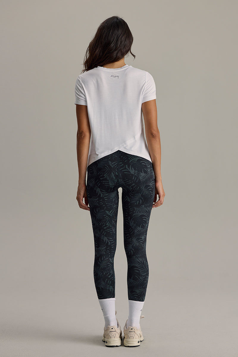 Active Wrap Tee White | Hey Honey & Active Wear