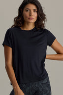 Active Wrap Tee Black | Hey Honey & Active Wear