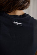 Active Wrap Tee Black | Hey Honey & Active Wear
