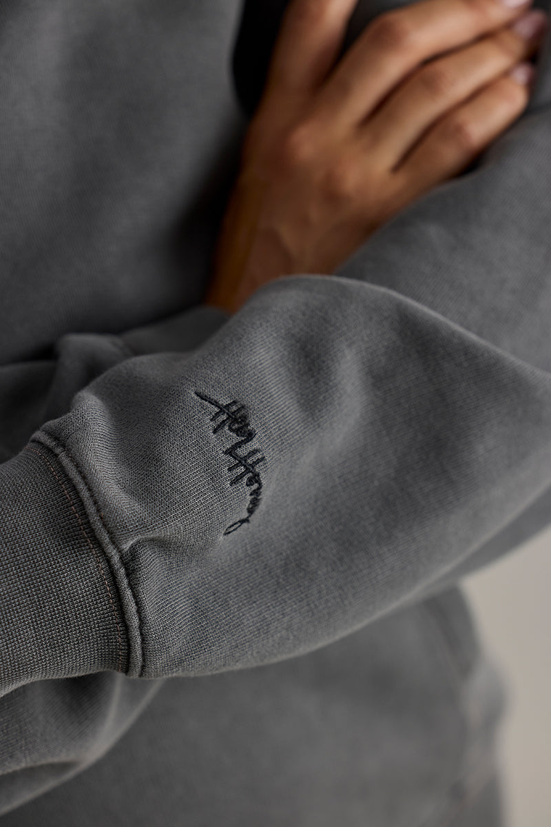 Hoodie Peace Black Washed | Hey Honey & Active Wear