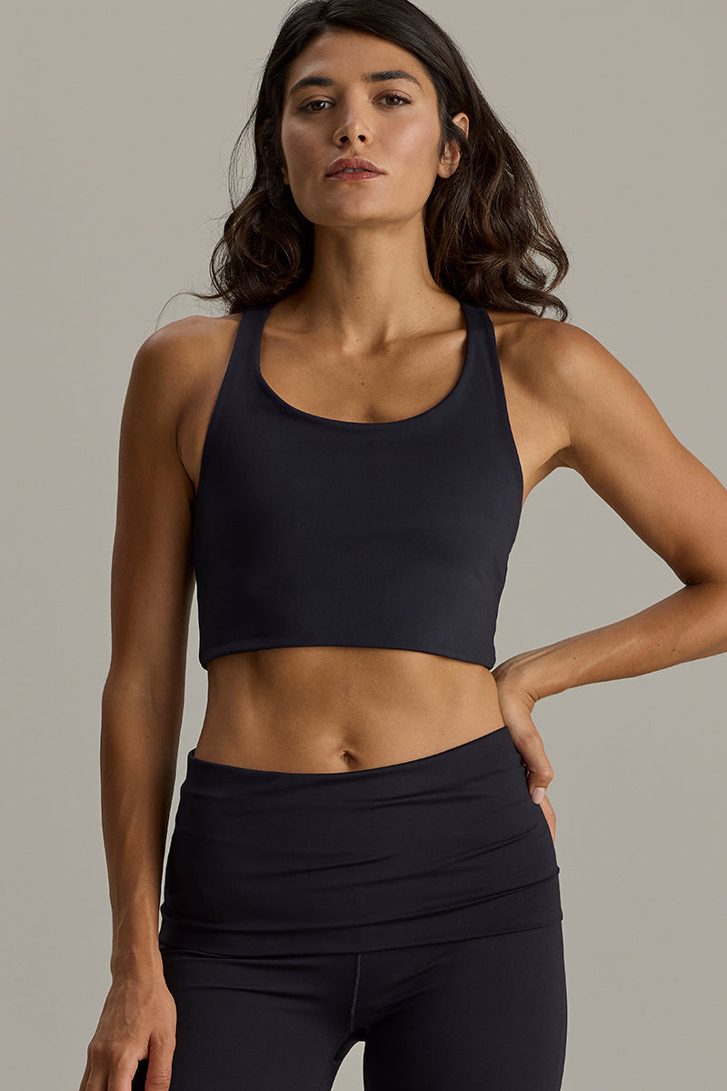 Cross Bustier Cotton Touch Black | Hey Honey & Active Wear