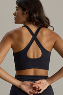 Cross Bustier Cotton Touch Black | Hey Honey & Active Wear