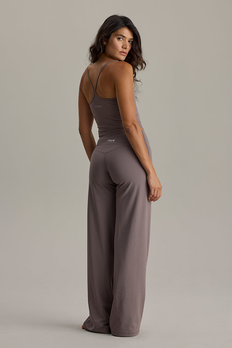 Wide Leggings Cotton Touch Taupe | Hey Honey & Active Wear