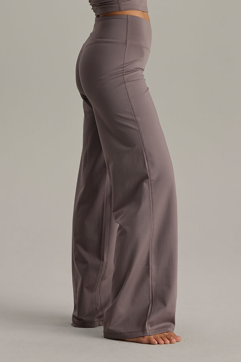 Wide Leggings Cotton Touch Taupe | Hey Honey & Active Wear