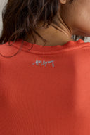 Active Wrap Tee Hot Coral | Hey Honey & Active Wear