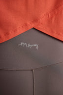 Active Wrap Tee Hot Coral | Hey Honey & Active Wear