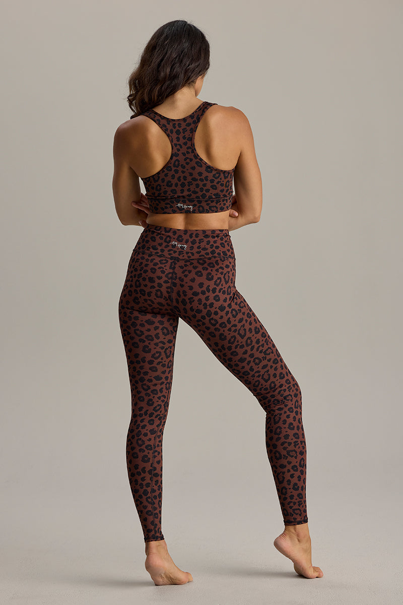 Leggings Leo Chocolate | Hey Honey Yoga & Active Wear