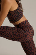 Racerback Bra Leo Chocolate | Hey Honey Yoga & Active Wear