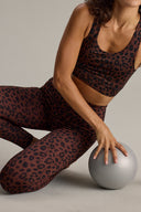 Racerback Bra Leo Chocolate | Hey Honey Yoga & Active Wear