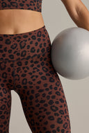 Leggings Leo Chocolate | Hey Honey Yoga & Active Wear