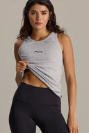 Rib Tank Grey Melange | Hey Honey & Active Wear