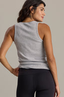 Rib Tank Grey Melange | Hey Honey & Active Wear