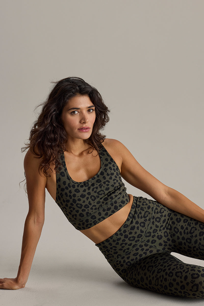 Leggings Cropped Classic Leo Forest | Hey Honey & Active Wear