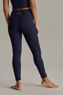 Leggings Cropped Ribbed Baritone Blue | Hey Honey & Active Wear