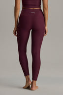 Leggings Cropped Ribbed Wine | Hey Honey & Active Wear
