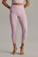 Cropped Ribbed Dawn Pink Set | Hey Honey & Active Wear