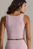 Cropped Ribbed Dawn Pink Set | Hey Honey & Active Wear