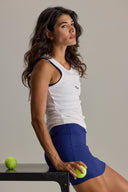 Skort Ribbed Blue Depth | Hey Honey & Active Wear