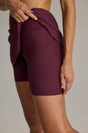 Ribbed Wine Skort Set | Hey Honey & Active Wear