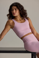 Short Biker Pocket Ribbed Dawn Pink | Hey Honey & Active Wear