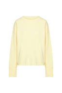 Open Edge Sweater Pastel Yellow | Hey Honey & Active Wear