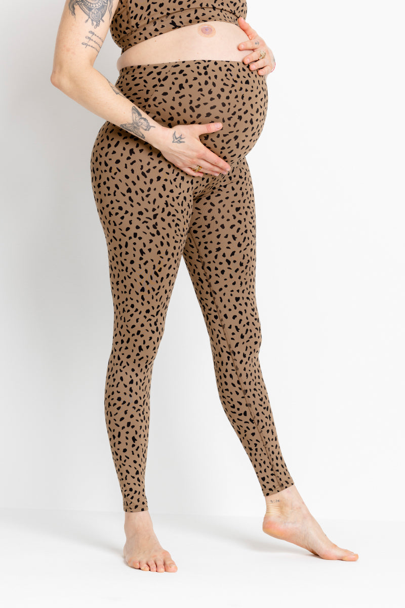 Maternity Leggings Lessismore Caribou | Hey Honey Yoga & Active Wear