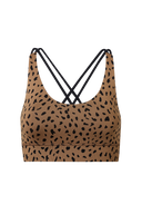 Criss-Cross Bra Lessismore Caribou | Hey Honey Yoga & Active Wear